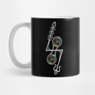 Pictish Double Disc Z Rod with Taranis Mug